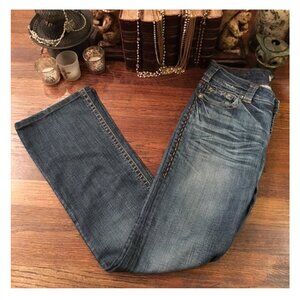 1921 Western Glove Works Bootcut Jeans Low Rise, Top Stitched Accents
